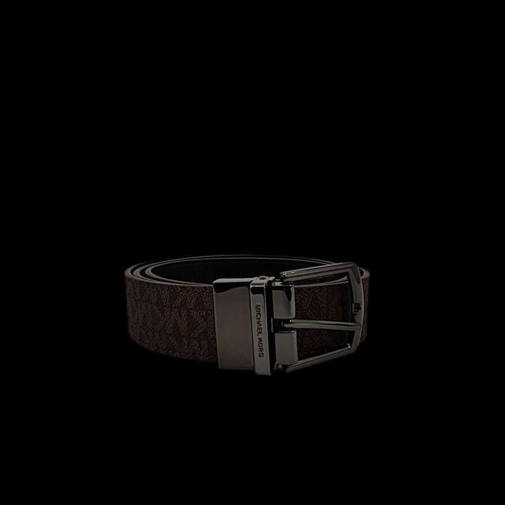 Michael Kors 34mm Centerframe Dress Belt Brown/Black